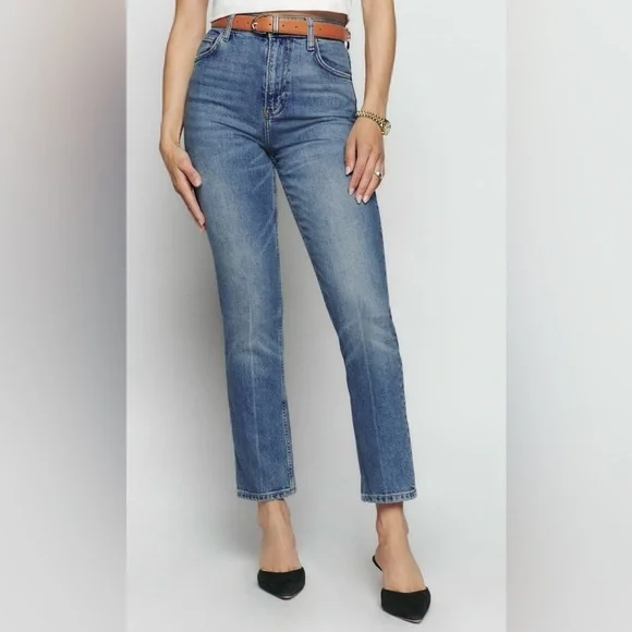 Reformation Liza Ultra High Rise Straight jeans - Picture 1 of 12